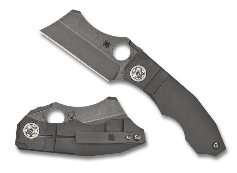 Spyderco Knives Stovepipe Frame Lock C260TIP CPM 20CV Stainless Steel Titanium - Image 1 of 1