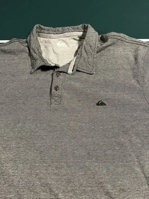 Camisa Polo Para Hombre Quiksilver Manga Corta Rayas 2XL XXL Surf Skater Grunge Foto 1 de 4