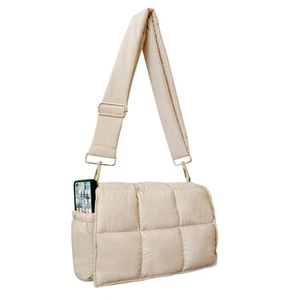 Crossbody Bag for Women Quilted Puffer Purse Fashion Lightweight Travel Handb... - Picture 1 of 6