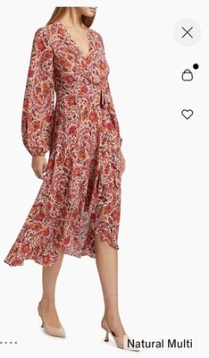 Kobi Halperin Paisley Multi Color Wrap Dress Size XXL new — 第 1/4 张图片