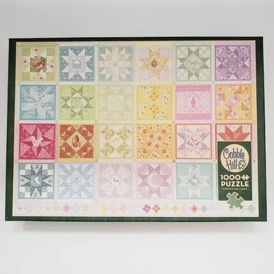 Cobble Hill Puzzle Star Seasons Quilt 1000 Piece Jigsaw Random Cut Puzzle   - Image 1 of 4