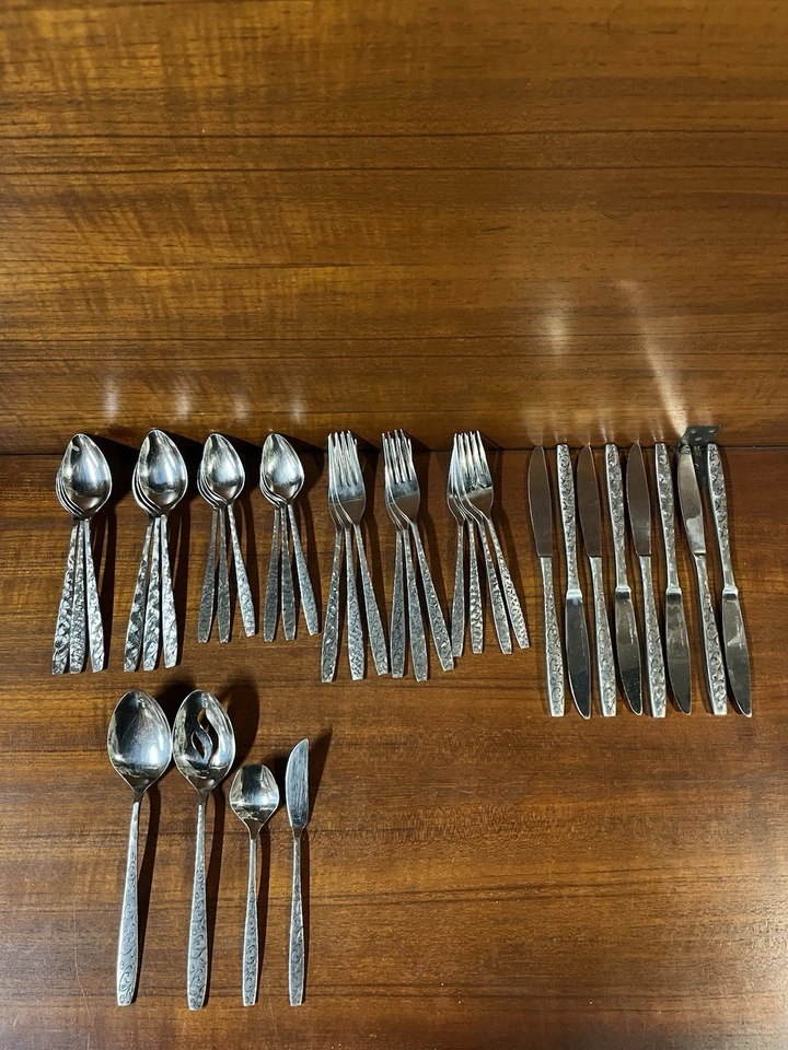 Juego de 34 cubiertos de acero inoxidable Epic EPS2 cubiertos MCM vintage Foto 1 de 4