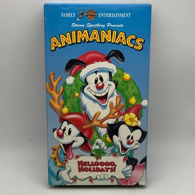 ANIMANIACS Helloooo Holidays VHS Warner  RARE 1994 OOP Kids Cartoon Christmas - Image 1 of 4