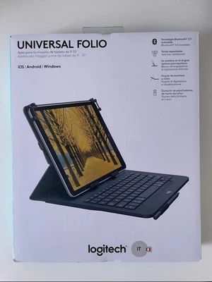 Logitech Slim Folio Custodia con Tastiera per Apple iPad 10a Gen. - Oxford Grey - Immagine 1 di 4
