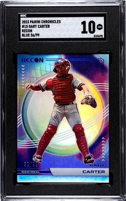Panini Chronicles #15 2023 Gary Carter Recon SGC 10 gemas azul como nuevo/99 Foto 1 de 2