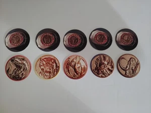 Mighty Morphin Power Rangers Power Caps Pogs 1994 Saban Komplettsatz 1-10 RAR - Bild 1 von 5