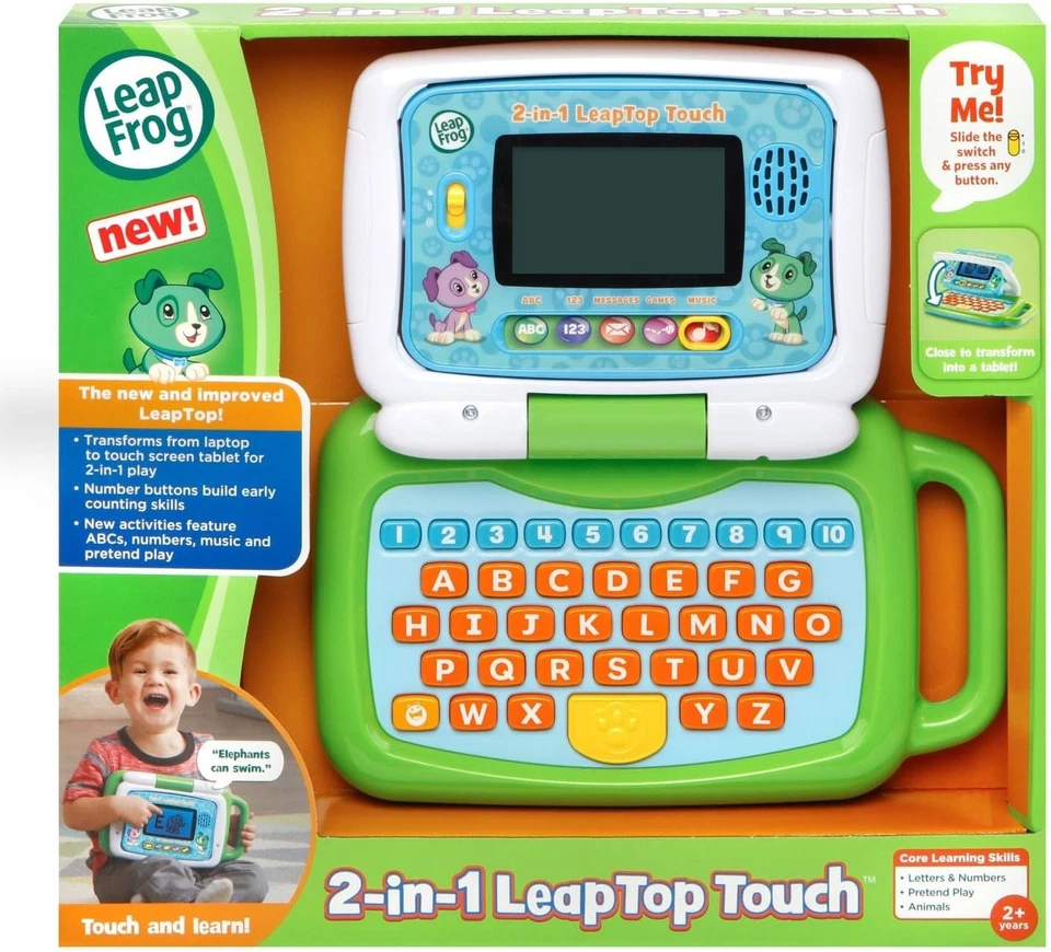 LeapFrog 2-in-1 Leap Top Touch - Green - Brand New! - Image 1 of 2