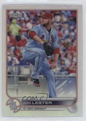 2022 Topps Chrome Sonic Refractor Jon Lester #187 - Image 1 of 2
