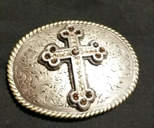 Nooona Cross Studded Belt Buckle - Picture 1 of 3