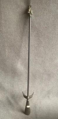 RARO CUERNO DE ZAPATO CABEZA DE CABALLO DE LATÓN LARGO VINTAGE 27” largo~Hecho en Italia~ Foto 1 de 4