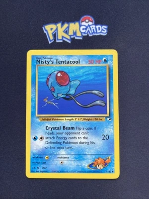 Pokémon TCG Misty's Tentacool Gym Heroes 57/132 Regular LP. - Image 1 of 3