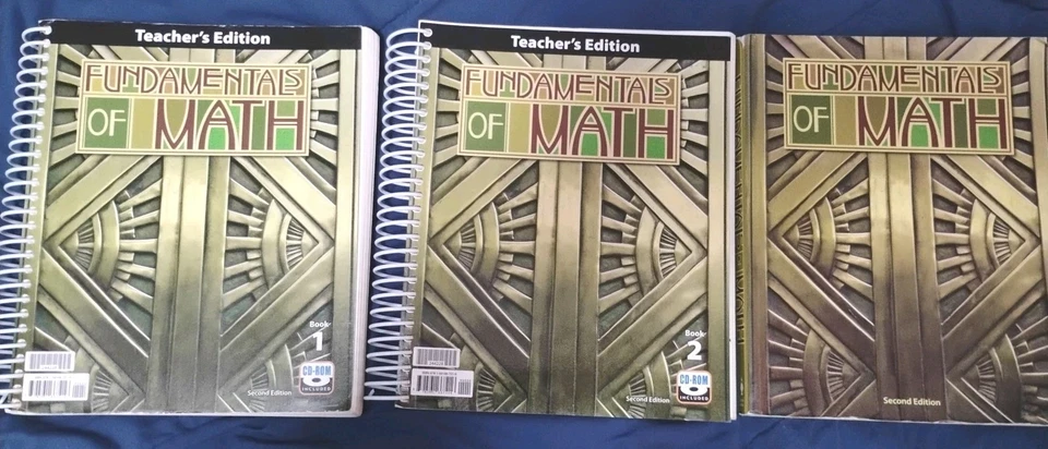 Fundamentals Of math.  Math Teachers Edition and Student Activities Book, Set - Image 1 of 1