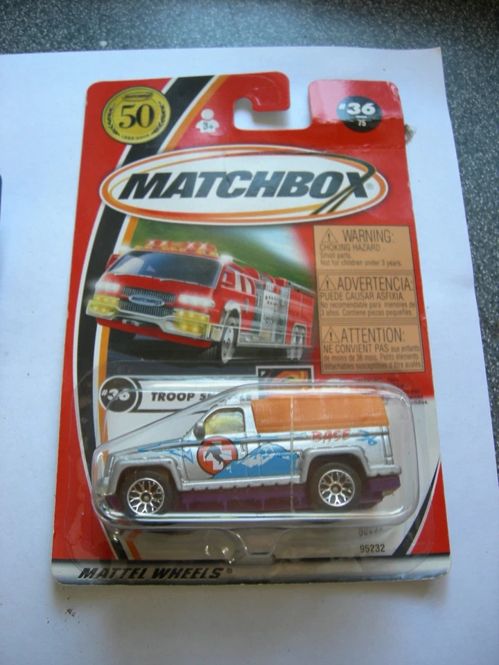 Troop Shuttle in silber/orange, OVP, Matchbox 50 Jahre #36, ca.1:64 - Bild 1 von 1