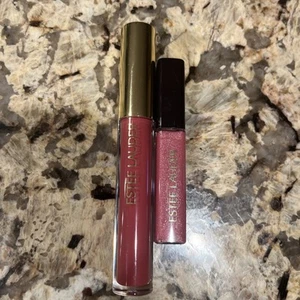 ESTEE LAUDER Rosy Energy Limited Edition Lip Gloss FULL SIZE + .16 Fl Oz Plum Je - Picture 1 of 2