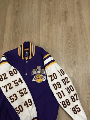 Los Angels Lakers Championship Purple Varsity Letterman Jacket - Size M -  - Image 1 of 4