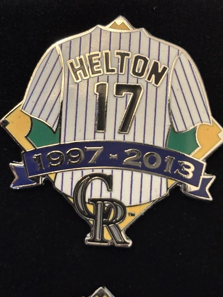 2024 Baseball Hall of Fame Todd Helton pin Colorado Rockies 1997 - 2013 jersey - Image 1 of 1