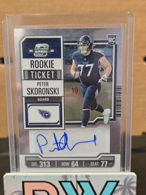 2023 Panini Contenders Optic #193 Peter Skoronski Auto - Image 1 of 2