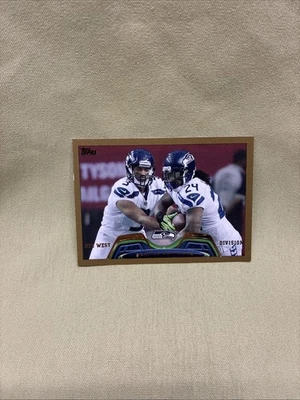 2013 Topps золото #84 Сиэтл Seahawks Рассел Уилсон и Маршон Линч /2013 🔥 - Изображение 1 из 2