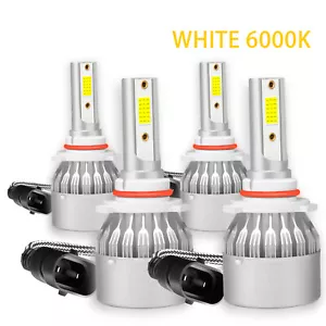 Front LED Headlight Bulbs 4PCS For Acura Integra 1994-2001 High & Low Beam x4 - Picture 1 of 117