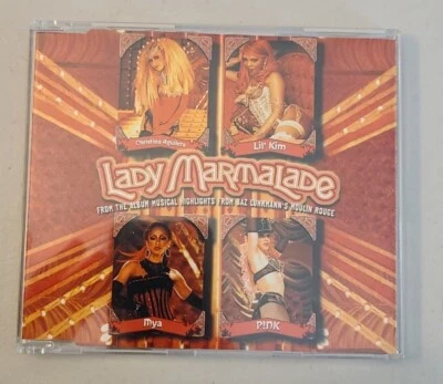 Lady Marmalade Moulin Rouge Remix CD Rare Lil' Kim Aguilera Mya Pink (B38) Foto 1 de 4
