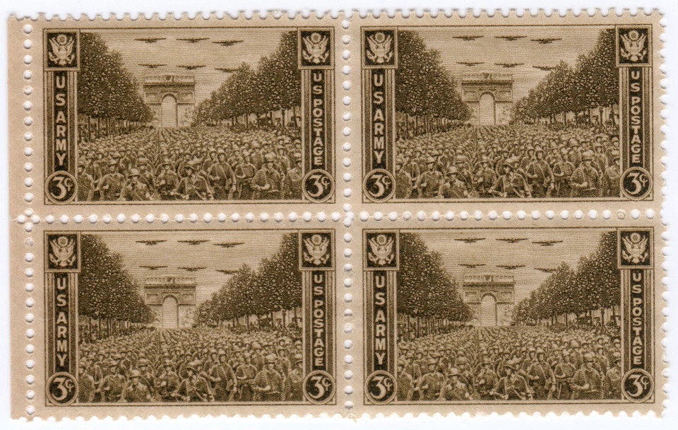 Scott #934 US Army in Paris Block of 4 Stamps - MNH - Image 1 of 1