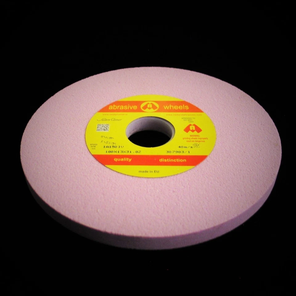 180x13x31.75mm RA 60KV Pink Surface Grinding Wheel Model Jones & Shipman J&S 540
