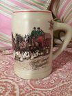 Vintage Budweiser “World Famous Clydesdales” Beer Stein Mug for sale