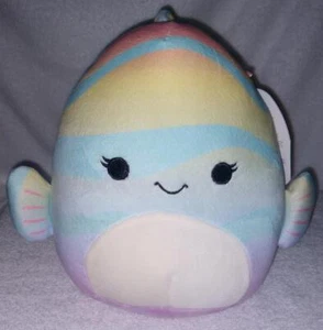 Squishmallows CANDA the Pastel Colored Fish 7.5" New Sea Life Squad - Picture 1 of 2