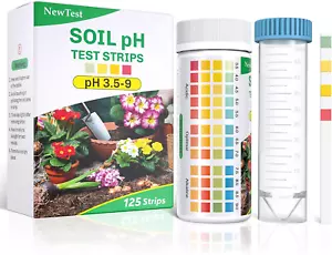 Soil Ph Test Kit: Upgraded 125 Soil Ph Test Strips with Measuring Cylinders for - Picture 1 of 7