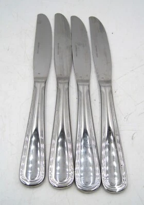 Cuchillos de cena Winco 18/0 de acero inoxidable cubiertos continentales pesados 4 piezas Foto 1 de 3