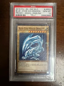 YuGiOh Dragón Blanco Ojos Azules 2015-JPP01 Milenio Raro PSA 10 Gemas Como Nuevo - Imagen 1 de 1