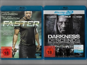 "Faster" + "Darkness Descends" 2 Filme auf Blu-Ray Disc / BD, FSK ab 18 [GUT] - Bild 1 von 2