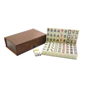 Vintage Chinese Mahjong Set Traditional 144 Tiles NEW IN BOX Party Mah-Jong Game - Picture 1 of 14