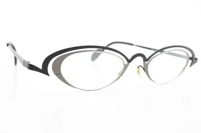 Marco de gafas THEO Bélgica modelo persa 152 Monel metal loco ovalado ojo de gato Foto 1 de 4