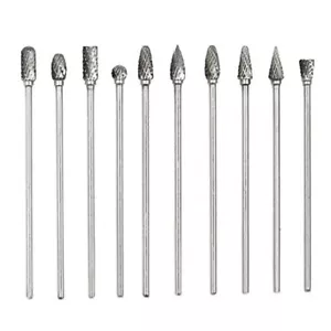 10 Stck. 4 Zoll lang Doppelschnitt Wolfram Vollhartmetall Frässtifte Set 1/8 Zoll (UK - Bild 1 von 6