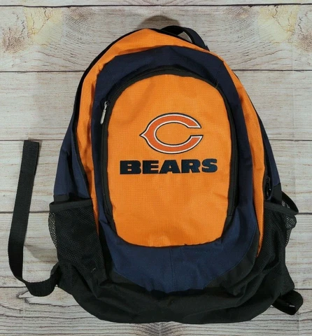 Chicago Bears Licensed SMALL Backpack Blue/Orange  Padded Straps NFL Cover