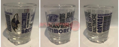 Baltimore Ravens Boelter NFL Spirit 2oz Shot Glass(1) FREE SHIP!! Cover