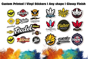 Custom Sticker Logo Vinyl Window Custom Print Vinyl Stickers Logo Sticker Prints - Picture 1 of 18