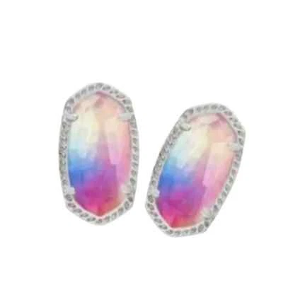 Pendientes de plata Kendra Scott Ellie acuarela ilusión. Foto 1 de 4