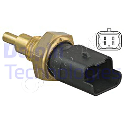 DELPHI Coolant Temperature Sender Unit Black For ALFA ROMEO FIAT 147 46753479 - Image 1 of 1