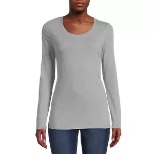 No Boundaries Women's Juniors Long Sleeve T Shirt SMALL (3-5) Gray New - Picture 1 of 2