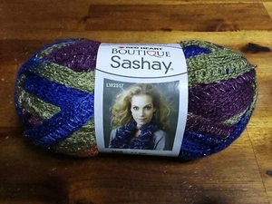 Red Heart Boutique Sashay YARN Disco 1950 3.5 oz. Skein Orange Green Blue - Picture 1 of 4