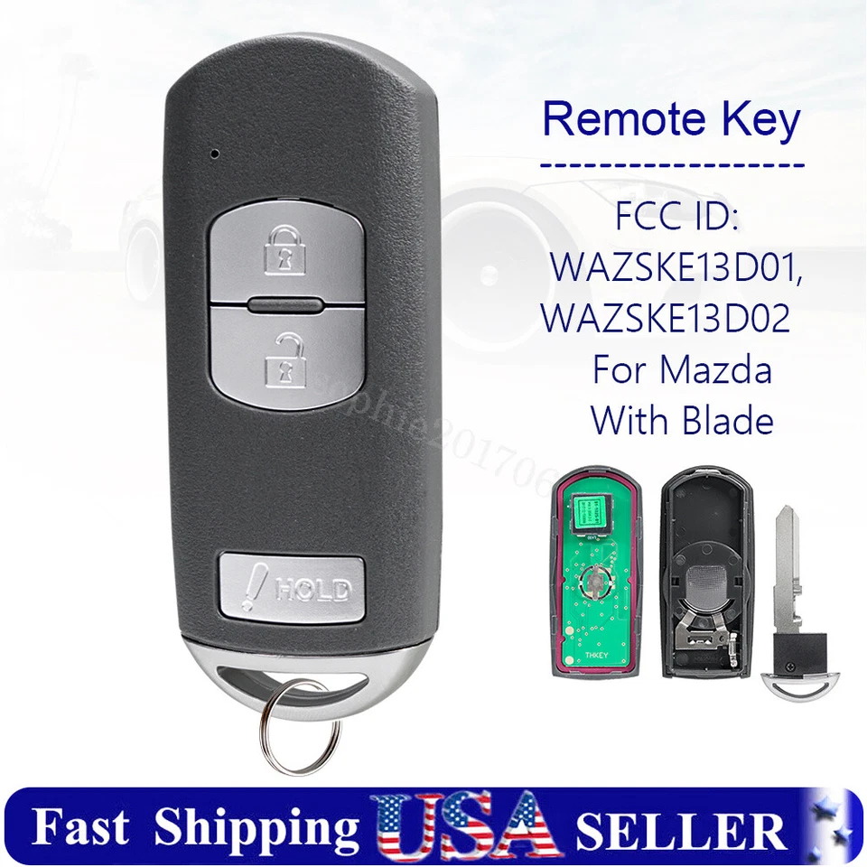 Mando a distancia inteligente de repuesto para Mazda CX-5 2015 2016 2017 2018 WAZSKE13D01 Foto 1 de 4