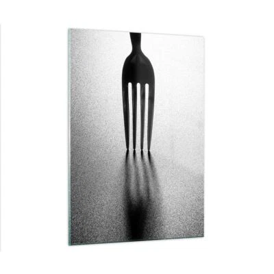 Wandbilder 50x70cm Glasbild Gabel Besteck Küche Klein Bilder Art Wanddeko - Bild 1 von 4