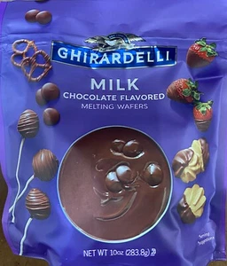 GHIRARDELLI MILK CHOCOLATE Melting Wafers 10 oz Bag - BAKING - Picture 1 of 2