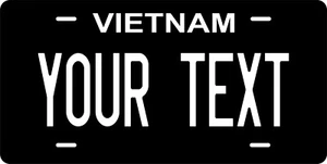 Vietnam Black White Asia Personalized License plates Auto Bike Motorcycle - Picture 1 of 5