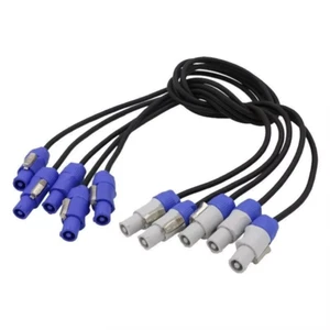 5Pack 1.5m Powercon Extended Cable Power Plug Male to Female for Stage Par Light - Picture 1 of 15