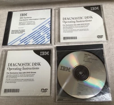 IBM Diagnostic Disk Systems Test Tool DVD Rom P53P2519 Sealed Software 4 Disks - Image 1 of 4