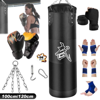 Boxsack Boxhandschuhen Erwachsene Ungefüllt Sandsack Punching Bag MMA Training - Bild 1 von 4