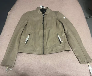 Lederjacke Damen Gr. 38 * NEU * Beige/Sand - Echtes Leder - Bild 1 von 11